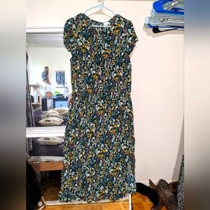 A New Day XXL Green Floral Dress